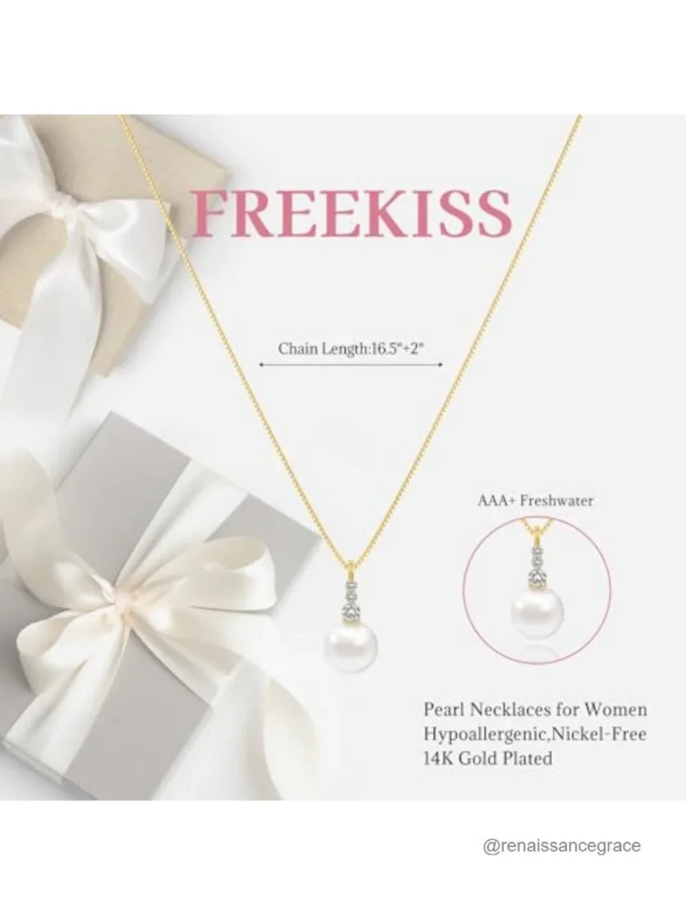 Dainty 14K Gold Plated Paperclip Pendant Necklace Layered Choker for Women